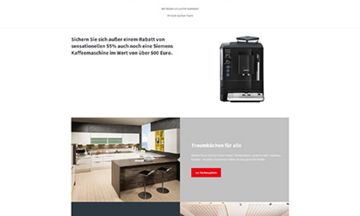 DAN Küchen Design Website Startseite
