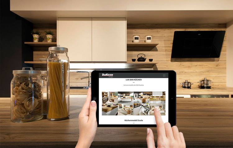 DAN Küchen Design Webauftritt iPad