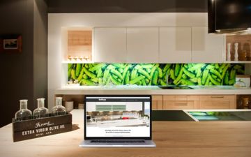 DAN Küchen Design Webauftritt Macbook