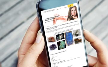 Die neue Website der Wiener Juweliere nun auch am Smartphone bedienbar