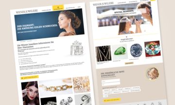Das neue Webdesign der Wiener Juweliere glänzt mit zahlreichen Bildwelten