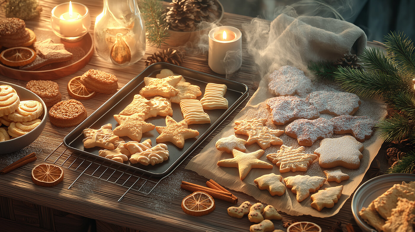 Weihnachtsgebäck und Weihnachtskekse