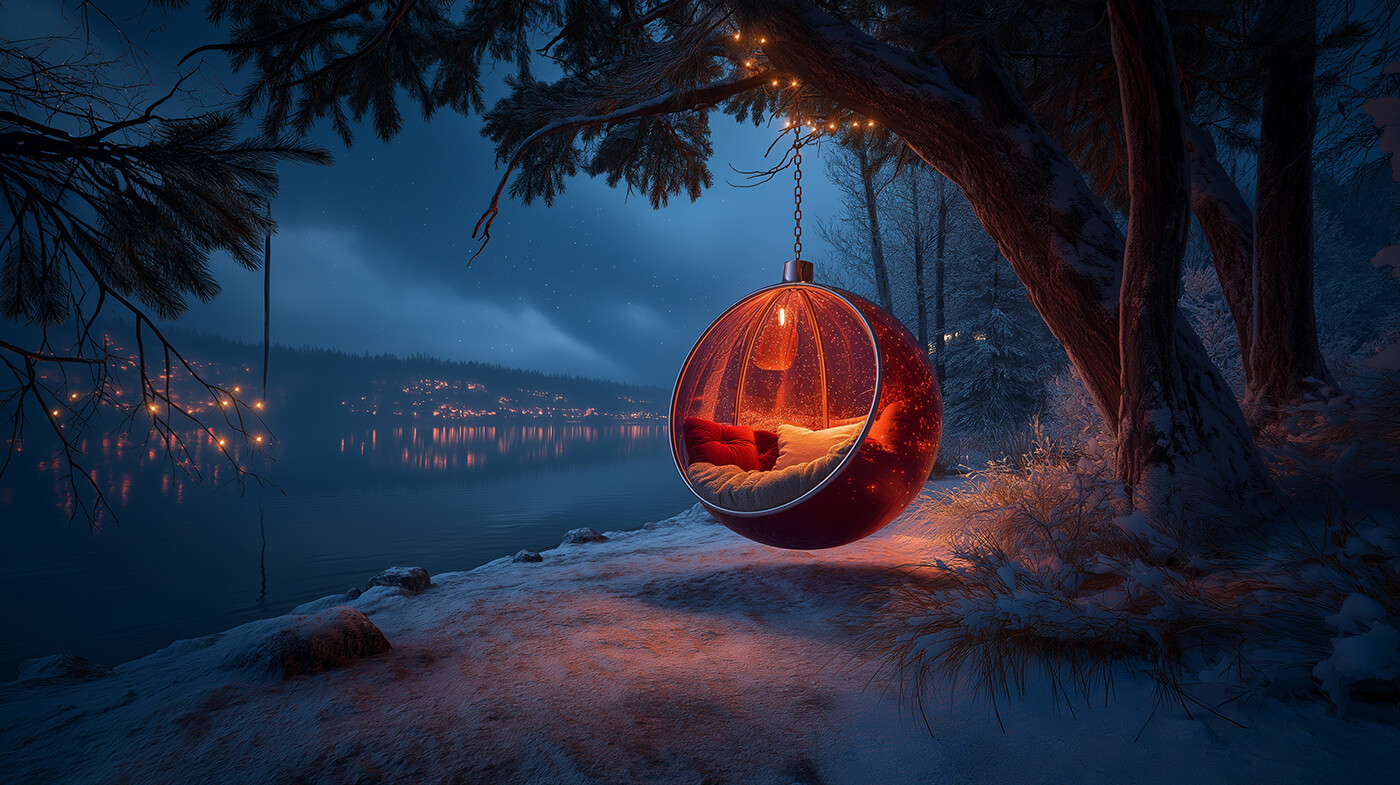 Weihnachtskugel und Christbaumkugel